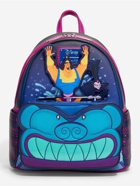New Loungefly Disney The Emperor's New Groove Kronk & Yzma Coaster Mini Backpack